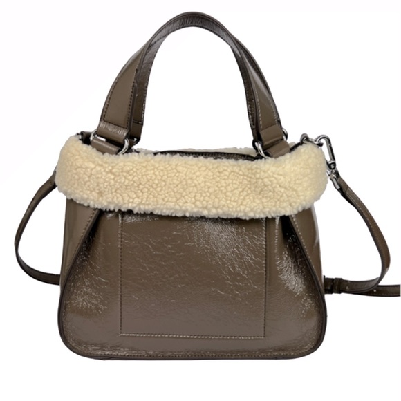 Calvin Klein Faux Fur Crossbody With Wristlet Pouch NWT - Picture 9 of 14